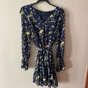 Doe & Rae Navy Floral Dress